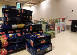 Raccolta viveri per cena Caritas
